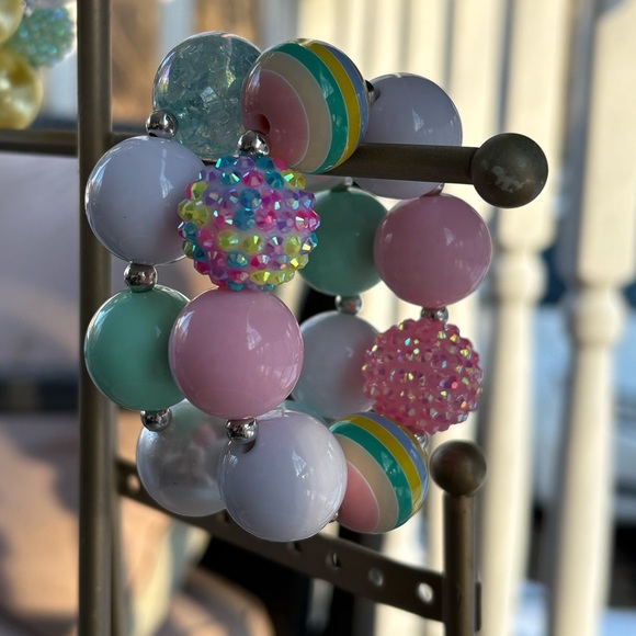 Handmade Other - Handmade Set of Bubblegum Beaded Bling Bracelets | approx 5.5”- Kids.